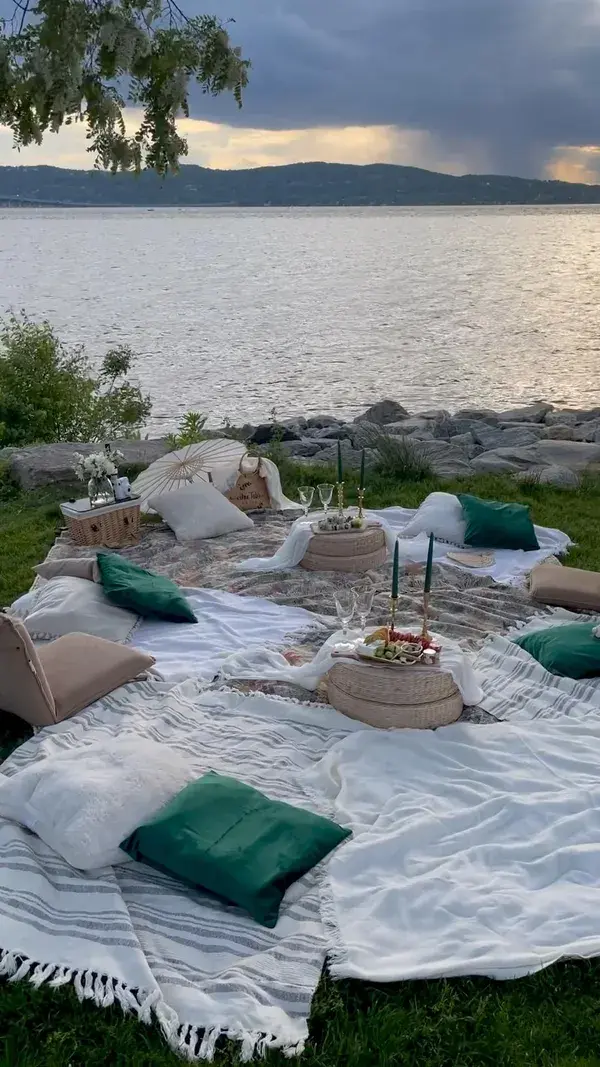 Beautiful Picnic by the water.