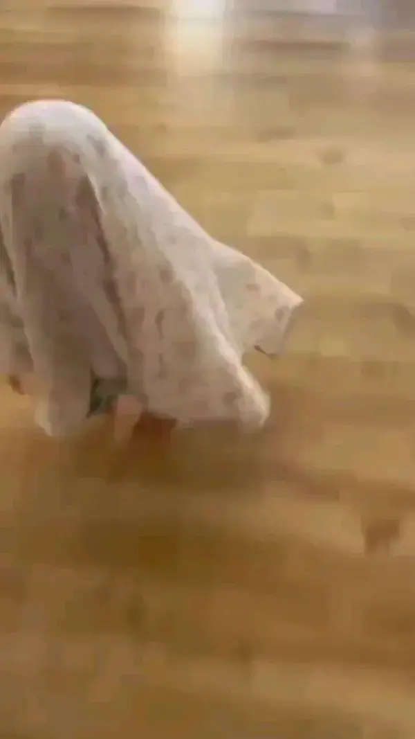 Baby Running with Towel 😄🤣😂😜