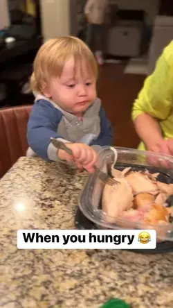 Baby boy has no patience to wait 🤣. Loving the food #baby #foodie #funny