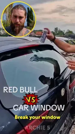 Red Bull Breaking a Car Window!? 🫣 Cool Internet Hacks Tested!