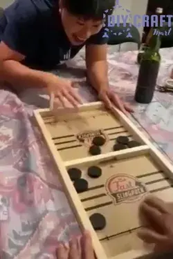 Wooden Sling Hockey Board Game 😘