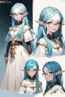 Elf anime girl reference