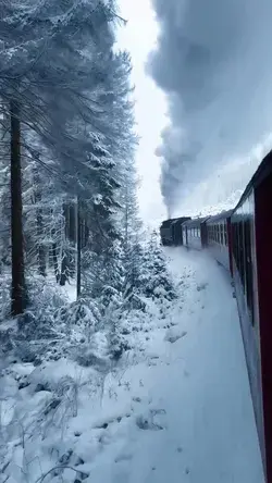 The breathtaking beauty of Germany's most scenic train ride 🚂❄️