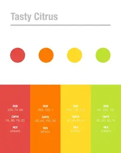 Tasty Citrus Color Palette