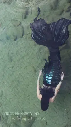 Black Mermaid Tail (swimming in Lake Michigan) [Video] | Mermaid photography, Mermaid pictures, Realistic mermaid