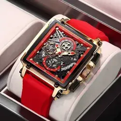 Men Watches LIGE Top Brand Luxury Waterproof Quartz Square Watch For Men Date Sport Hollow Clock Male Relogio Masculino 210910224l