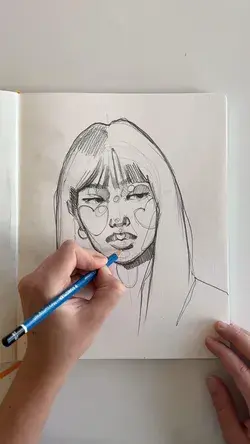 ASMR sketching by Polina Bright