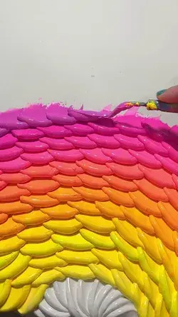 Acrylic Petal Rainbow