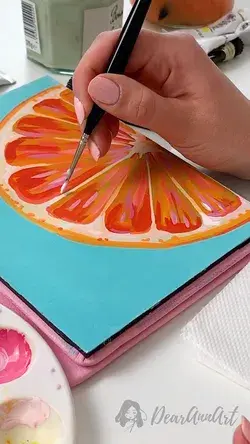 Fruit Gouache Painting | Dearannart 