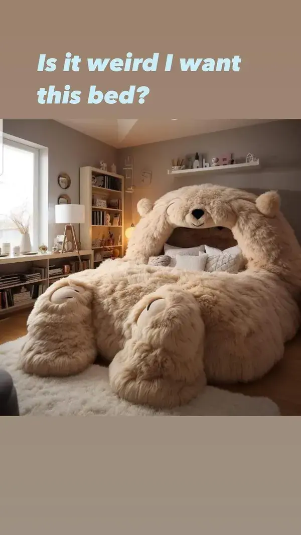 happiness is a bear bed