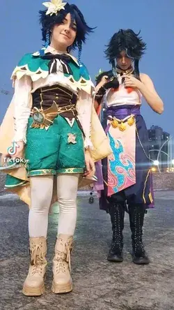 Venti and Xiao Cosplays