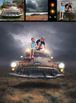 Flying Car - Photo Manipulation Photoshop Tutorial