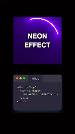 CSS neon effect