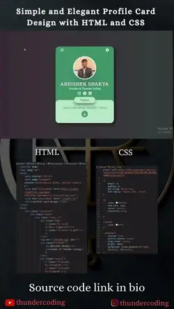 CSS profile card