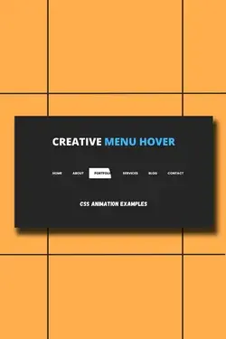 Creative CSS Menu Hover Effect