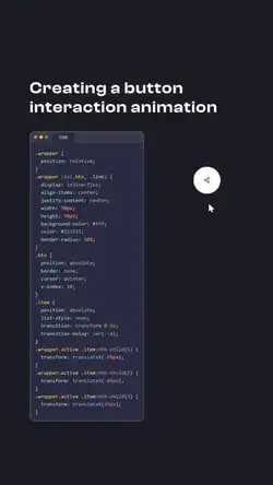 CSS social media icon animation