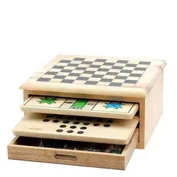 10-in-1 Wooden Game Set