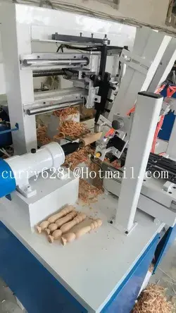 small wood spindle machine, wood turning lathe, tools wooden handle production machine, wood milling