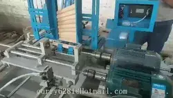 automatic machine for tapping screws into wood furniture legs