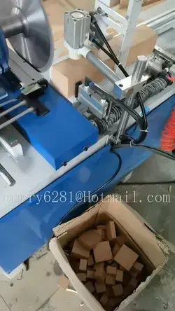 Automatic wooden pallets block cutting machine