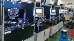 PQ Transformer Production Line Vacuz Automatic Coil Teflon Tube Insert Winding Taping Casing Machine