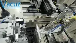 Vacuz PQ Transformer Bobbin Coil Automatic Teflon Tube Insertion Winding Taping Casing Machine Price