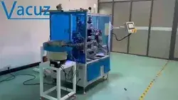 Vacuz Automatic Water Valve Transformer Coil Teflon Tube Insertion Winding Taping Casing Machine