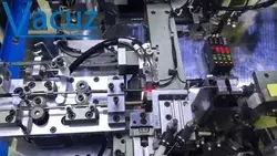 Vacuz Factory Automatic Transformer Bobbin Coil Teflon Tube Insert Winding Taping Casing Machine