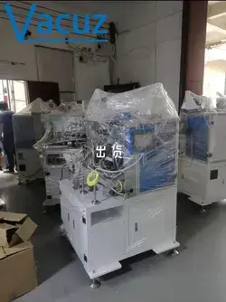 Vacuz 2 Axis Spindles Automatic Transformer Coil Teflon Tube Insertion Winding Taping Casing Machine