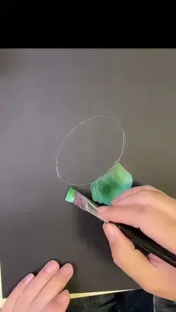 How To Draw Beautiful Green Flower With ArtBeek Acrylic