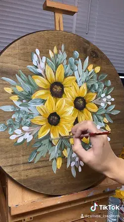 Camilla Creations Sunflower Bouquet Painting