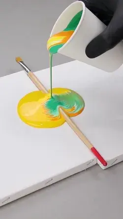 ACRYLIC POURING [Video] | Diy canvas art, Diy canvas art painting, Creative painting