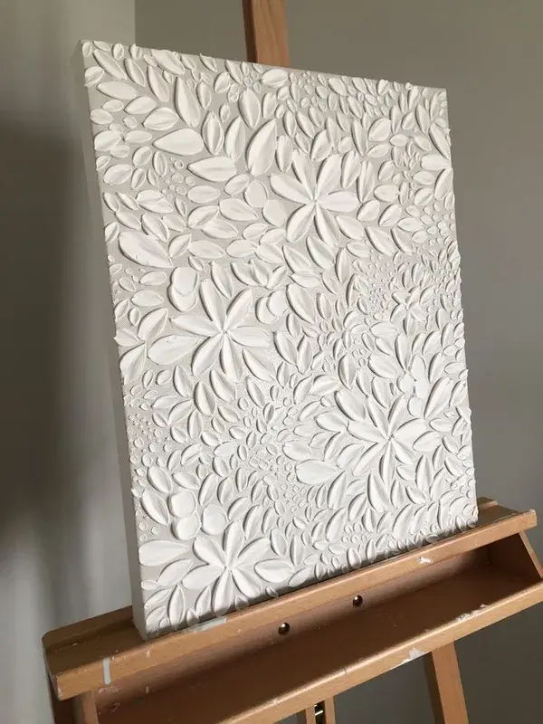 Textured Floral Art