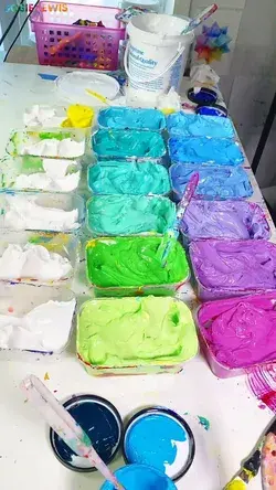 Chunky Painting Color Mixing