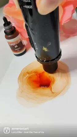 Alcohol Ink Roses Course