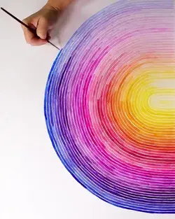 Huge Rainbow Watercolor - Josie Lewis Art