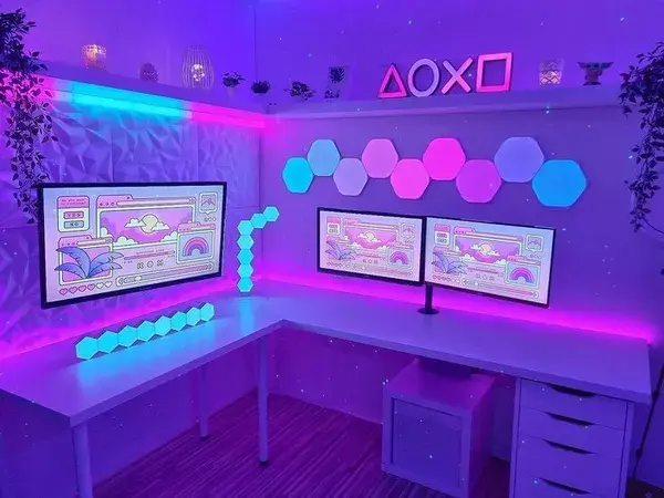 What a cool gaming setup idea 💖✨