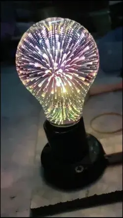 3D Star Led Bulb E27 Colourful Fireworks Edison Bulb