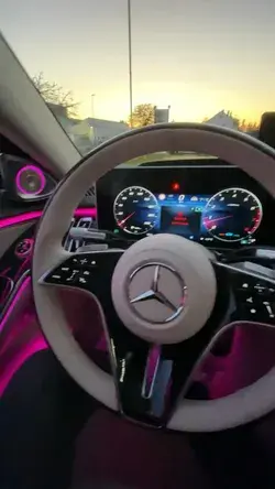 Pink Mercedes Interior