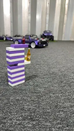 Team purple drift tapping some beverages! #rccars #drifting #trickshot