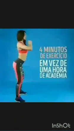 4 minutos de exercícios em vez de uma hora de academia 💪😘