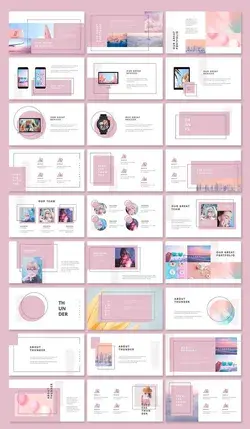 Thunder Pastel Keynote Template