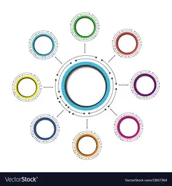 494modern circle infographic2 Royalty Free Vector Image