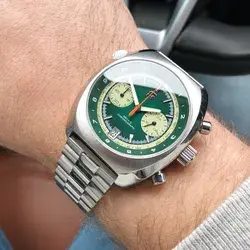 Straton Curve Chrono in green