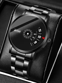 Men Minimalist Pointer Quartz Watch