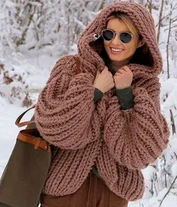 crocheted sweater coat