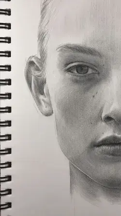 Freehand drawing a portrait (face proportions) by NadiaCoolrista