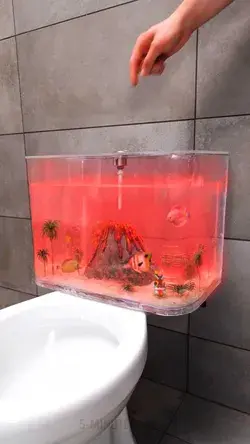 Toilet Tank Aquarium: Flush of creativity 🐠