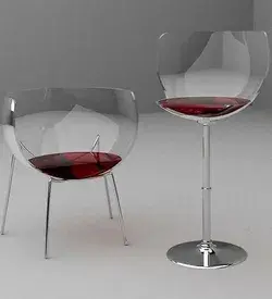 🍷 Wine Glass Chair & Stool