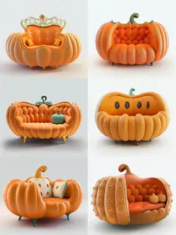 Cute pumpkin sofa